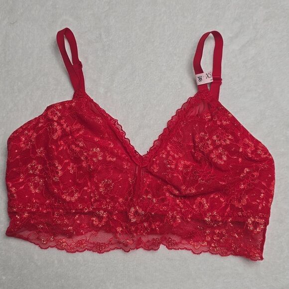 1255 Victoria's Secret Daisy Lace Curvy Bralette Sz XS Curvy - Picture 2 of 6